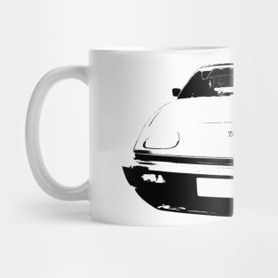 Triumph TR7 British classic car monoblock black and white Mug